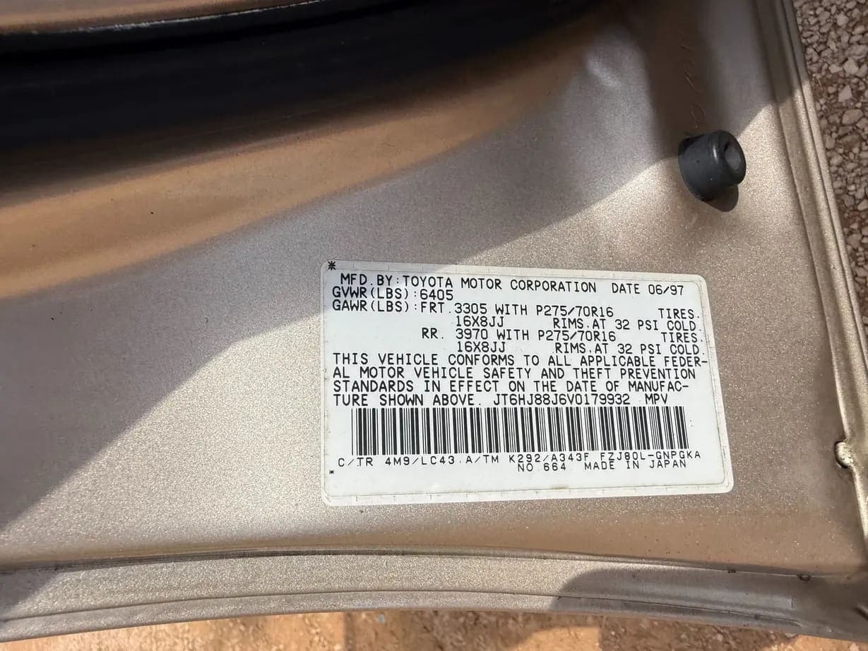 1997 Lexus LX450, view
