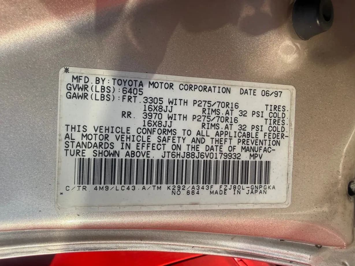 1997 Lexus LX450, view