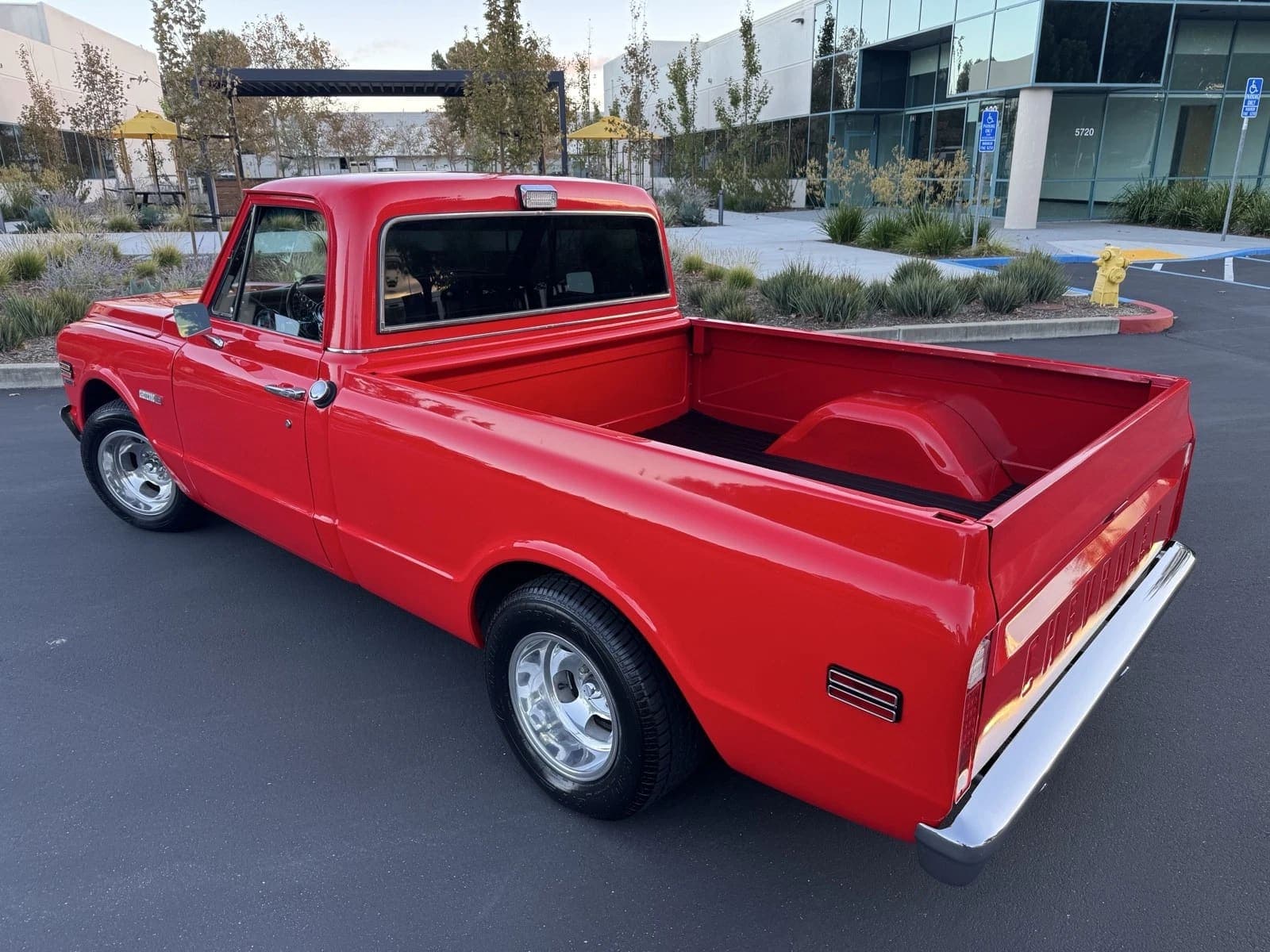 1972 Chevrolet C-10 Pickup Red RWD Automatic Cheyenne, view